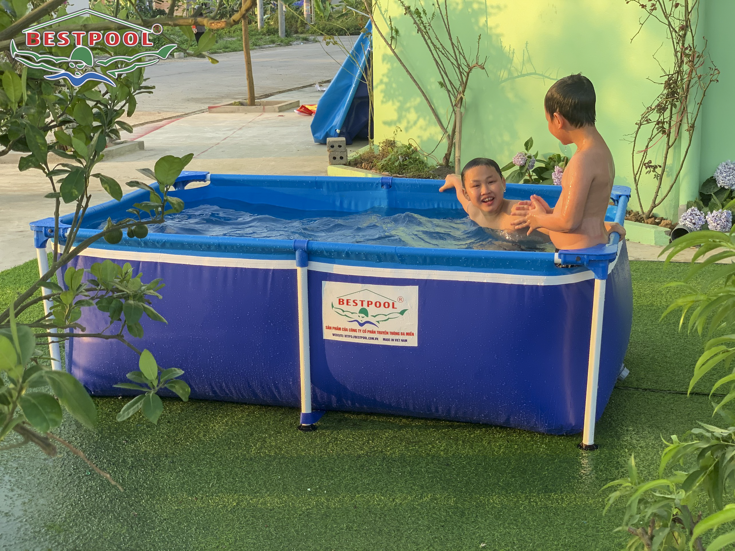 Bể Bơi Khung Kim Loại Bestpool BP50012 KT 1.25m x 2m05 x 0.66m- Không Cần Bơm Hơi, Lắp Ghép Nhanh Chóng Bảo hành 3 Năm
